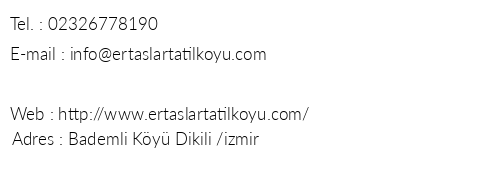Ertalar Tatil Ky telefon numaralar, faks, e-mail, posta adresi ve iletiim bilgileri